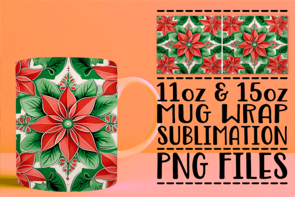 Winter Holiday 3D Mug Sublimation Design