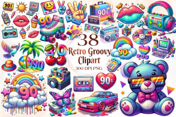 retro groovy sublimation