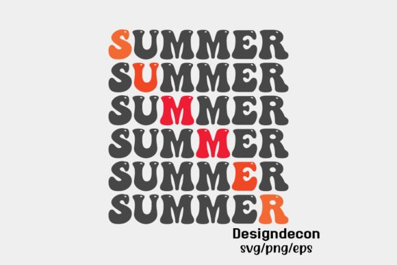 Summer Retro Groovy Sublimation Svg